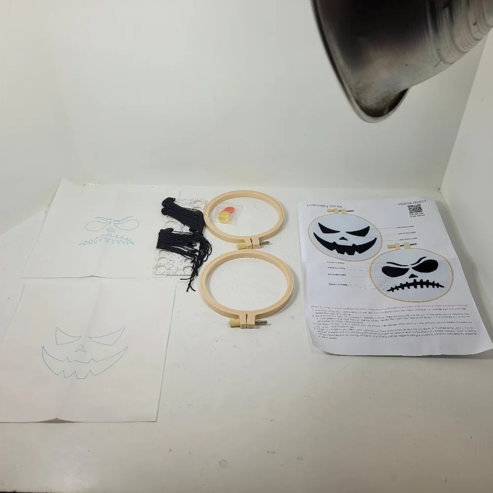 Halloween Embroidery DIY Kit with Hoops - Picture 4 of 16